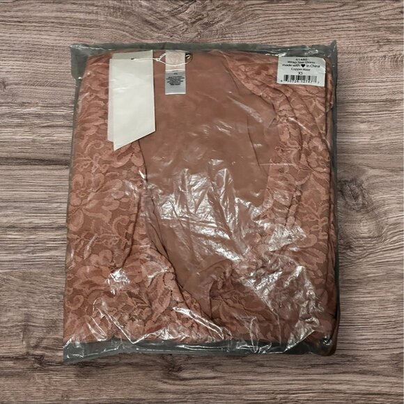 Free People We Are HAH Wrap Star Dress Sz XS Womens Pink Lace Wrap Around Tie Dr - Picture 3 of 11